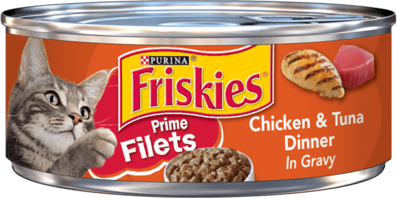 Friskies Prime Filets Chicken & Tuna Dinner In Gravy